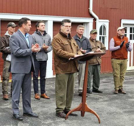 OCLT Executive Director Jim Delaune gave the opening remarks, announcing that the land trust had acquired the 309-acre property.