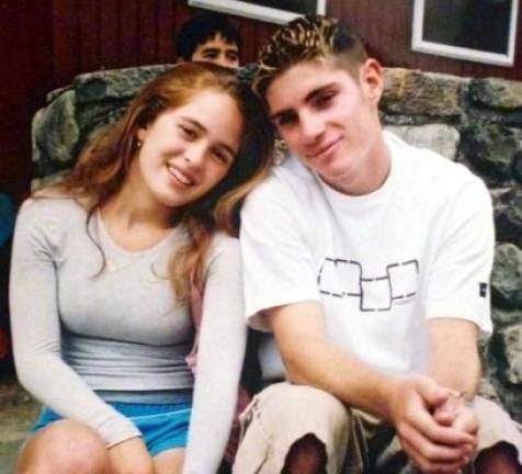 Summer love Provided photo Zara Zuckerman and Ryan Meehan are hanging out by the well at Rosmarins Day Camp in Monroe during summer 2002.