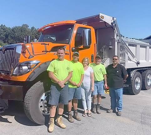 Pictured from left to right at the Town of Chester Highway Department are: Keith Meyer, Joey Phillips, Donna Thom, James Utter and Anthony LaSpina. Provided photo.