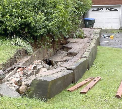 Ed Winter's retaining wall, Conklingtown Road, near Greens of Chester