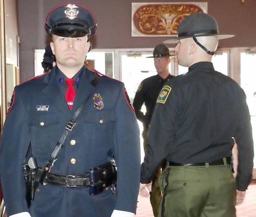 Patrolman Jeremy Harter is police academy valedictorian Patrolman Jeremy Harter leads the academy class as drill instructors inspect the line