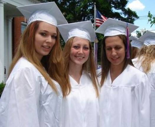 Meet Goshen's Class of 2012 Friends Kayla Vaitkunas, Danielle Jones, and Megan Ciampo on graduation day.