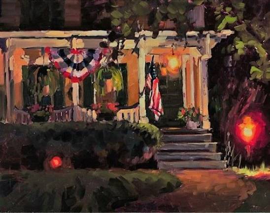 &quot;Fruits of Our Labor,&quot; by Kari Ganoung Ruiz: 11x14 oil on panel, Best In Show 2017 Finger Lakes Plein Air