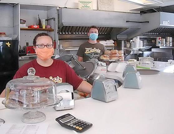 After all these months of pandemic quarantine, Elsie’s Luncheonette, 130 W. Main Street, Goshen, is ready and open for business. Owner Amiee Smith-Bywater stands up front while her son Liam, is in the rear. The luncheonette, great for breakfast or lunch dining, is open seven days a week: Monday through Friday, 6 a.m to 2 p.m. and Saturday and Sunday from 7 a.m to 2 p.m. Photo by Geri Corey.