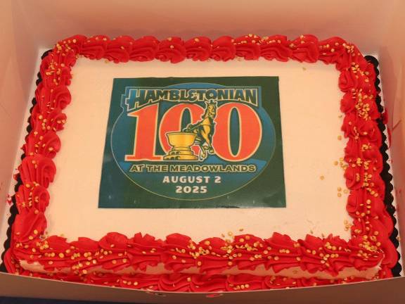 Harness Racing Museum & Hall of Fame Unveils Centennial Hambletonian Exhibit Hambletonian 10’s birthday cake.