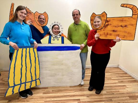 Children’s shows coming to SUNY Orange Jan. 28 The cast and composer of the 2024 Paper Bag Players.