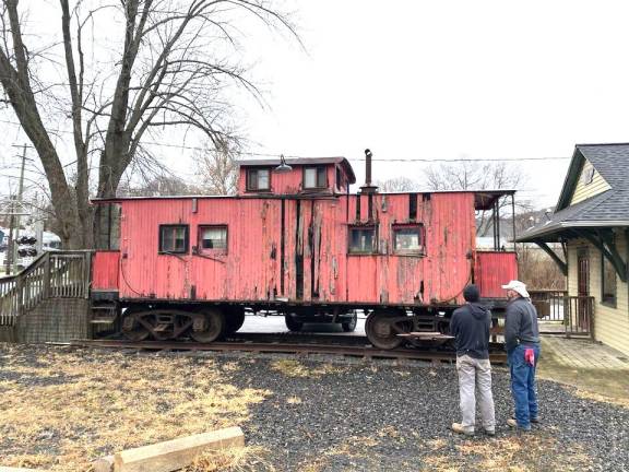 The caboose before renovations.