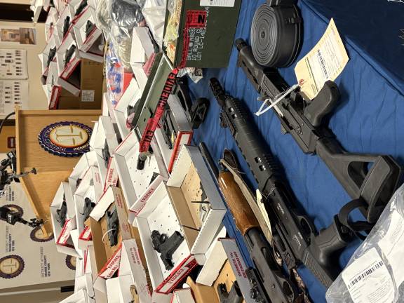 DA announces ‘largest gun trafficking case in Orange County history’ Guns, drugs and money confiscated as part of Operation Powder Burn.