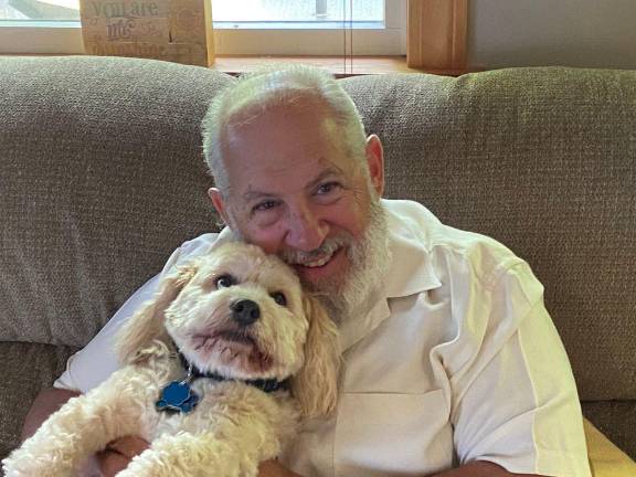 Giving Thanks in Orange County Melanie Mattera is most thankful for John and Maximus, pictured here.
