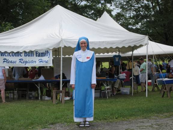 A great day for the Bull family Sister Theresa Condit from Ohio (Photo by Ginny Privitar)
