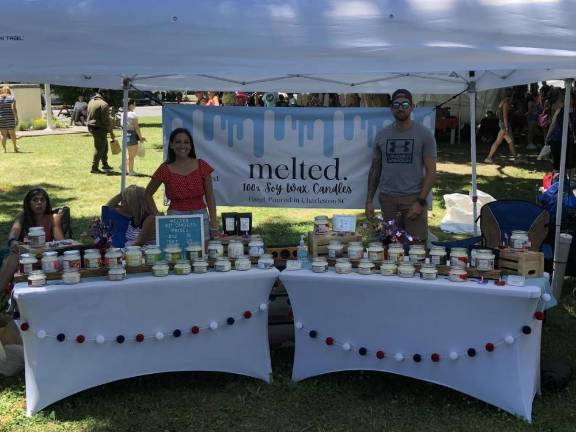 “I’ve been coming here all my life,” said Melanie Demarco, a resident of Charleston, SC, who previously lived in Monroe and got the chance to sell her soy wax candles at the event.