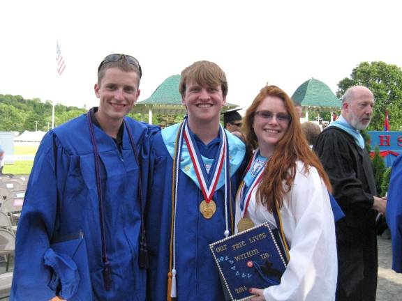 Goshen's Class of 2014 Grant Gottwig, Nik Vanderhoof and Nicole Irace.