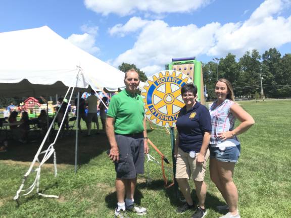 Three of the driving forces behind this year’s Community Day: Rotarians Mark Gargiulo (president), Diane Blanton, and Amy Van Amburgh.