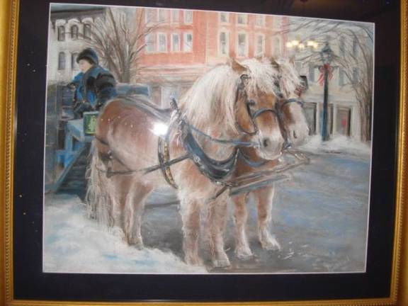Goshen will get you through the holidays in style “In Search of the Perfect Christmas,” Joan Kehlenbeck (pastel)