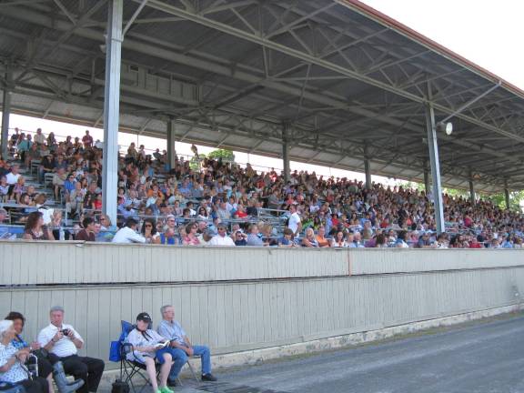 Goshen's Class of 2014 Family and friends fill the grandstand,