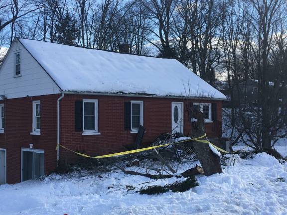 Home destroyed after tractor trailer collision Photo by Erika Norton The building inspector declared the home on Randall Street uninhabitable after a tractor trailer ran into the house.