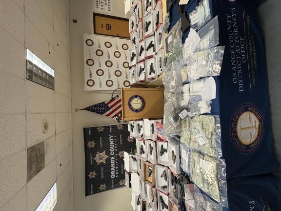 DA announces ‘largest gun trafficking case in Orange County history’ Guns, drugs and money confiscated as part of Operation Powder Burn.