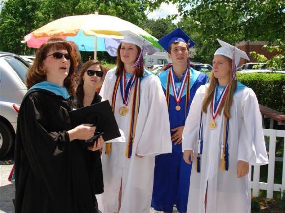 Meet Goshen's Class of 2012 Waiting for commencement exercises to begin.