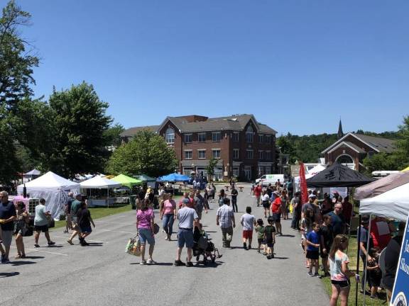 The Great American Weekend overtook the street in the Village of Goshen.