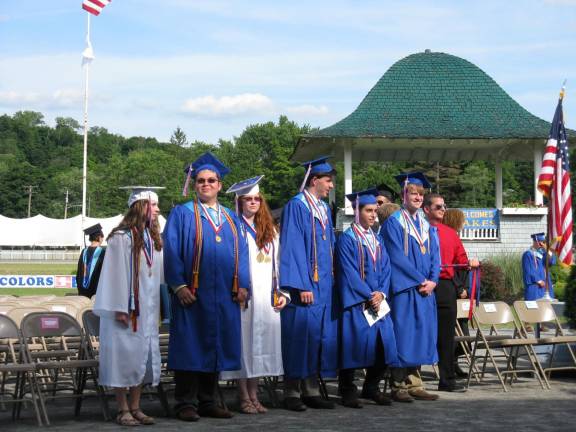 Goshen's Class of 2014 The six honor graduates (from left): Margaret Conley, Nick Whittel, Nicole Irace, Mike Wolek, Charles Cerillo and Nikolas Vanderhoof. (Photos by Ginny Privitar)