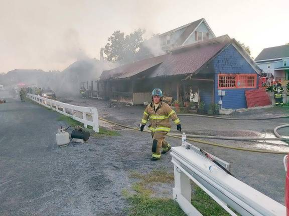 The Goshen Historic Track fire, Aug. 23, 2017