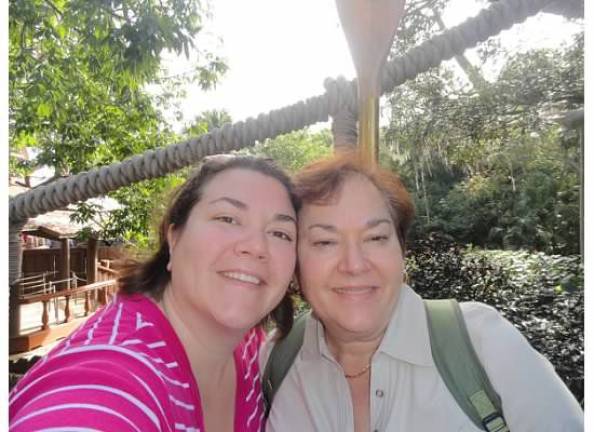 Mommy & Me Contest Kelly Herman of Stanhope and her mom, Stephanie in Disney.