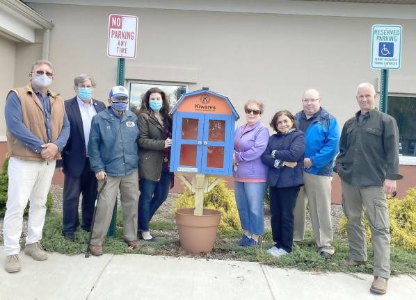 Special thanks to the NASRCC (Matthew Ross), Carpenters Local Union 279, Chester Kiwanis Club (Susan Bahren, Danielle August, Georgina Robillard, and EJ Szulwach), and local officials (Chester School Superintendent Dennis Petrilak, Orange County Legislator John Vero, Town of Chester Councilmen Tom Becker and Robert Courtenay) for bringing this installation to fruition. Additional libraries will be installed in Haverstraw, Highland Mills, Newburgh, Walden, Washingtonville and Marlboro. Provided photo.