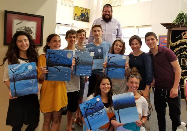 Chabad’s CTeen Cares Program spreads community kindness Chabad of Orange County’s CTeen Cares created art for patients at Orange Regional Hospital (Photo provided)