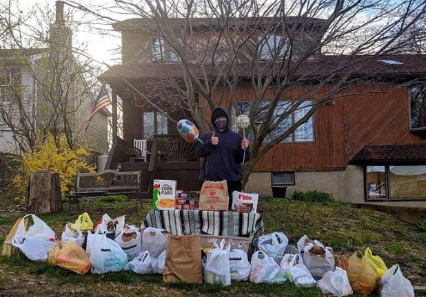 Aidan Bell celebrated his 16th birthday by asking the West Milford community to help him make a huge donation to the local food pantry. By the end of the day, more than 25 bags of food had been dropped off.