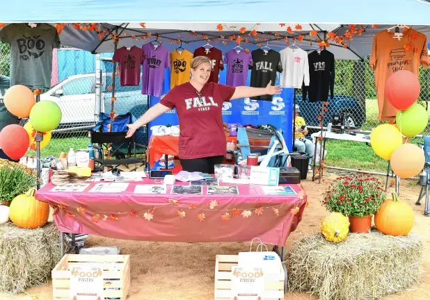 Fall festivals and Halloween happenings Alyssa White of the Stanhope School Home & School Association, which organized the second annual Fall Festival on Saturday, Sept. 27. (Photo by Maria Kovic)