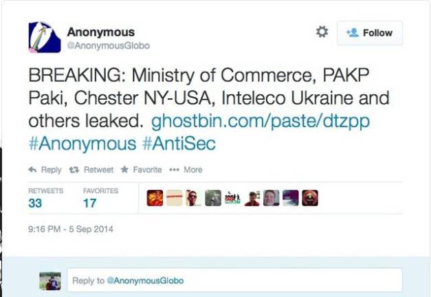 Hacker claims to have infiltrated Chester website John Melackrinos of Chester alerted Straus news late last week by sending this screen shot of what he found on Twitter.