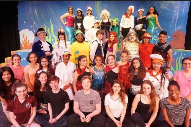 The cast and crew of Burke Catholic&#x2019;s spring musical, Disney&#x2019;s &quot;The Little Mermaid&quot; (Photo provided)