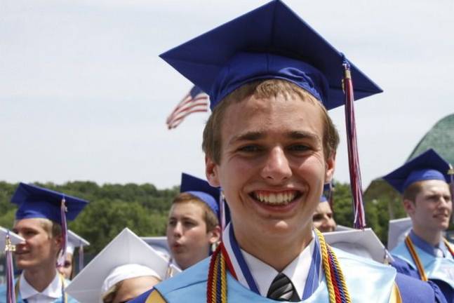 Goshen High School: 'Today as we climb' Honor Graduate Mihai Andreca (Photo by Jerry Goldberg)