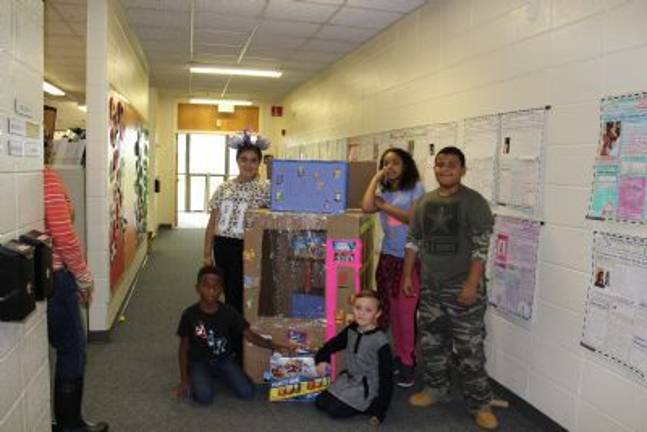 Cardboard challenge in Chester Caption 6