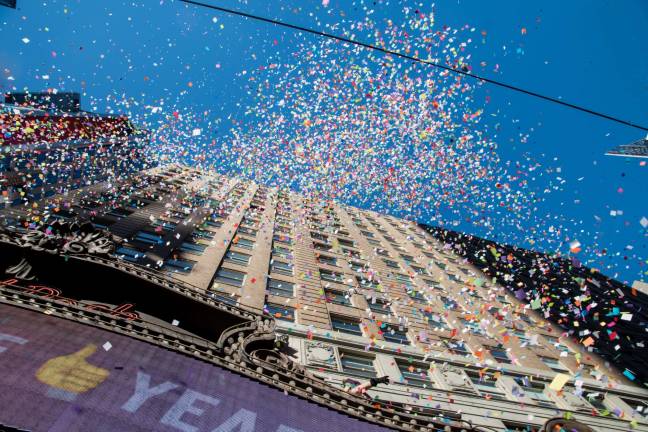 confetti practice makes perfect The confetti test in Times Square
