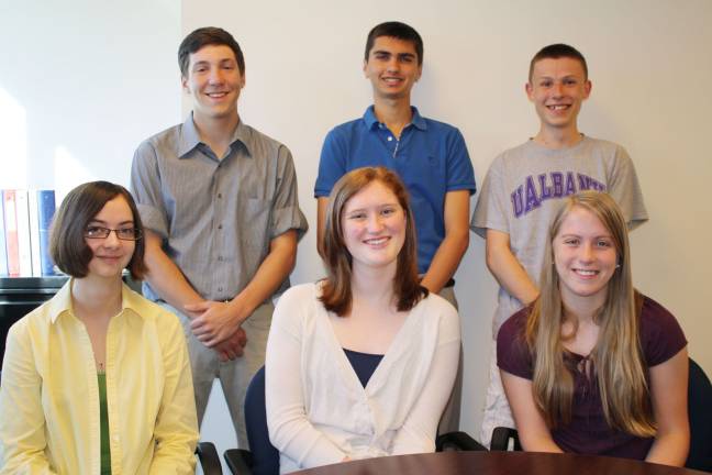 Honor grads carry on tradition of hard work, leadership Goshen's honor grade, back row (from left): Chase Bouchard, Jason Basri, and Alex DePalma. Front: Nicole Rountree, Brigid Larkin, and Courtney Murphy.
