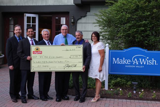 ShopRite donates to Make-A-Wish Hudson Valley From left: Tom Urtz, vice president of operations, ShopRite Supermarkets; Jose Galeano, store director, ShopRite of Thornwood; Brett Wing, president and COO, ShopRite Supermarkets; Tom Conklin, president and CEO, Make-A-Wish Hudson Valley; Sean Rafferty, store director, ShopRite of Scarsdale; and Rossana Velazquez, customer advocate, ShopRite of Thornwood. (Photo provided)