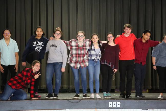 The cast of Burke Catholic's &quot;Just Another High School Play&quot; (Photo provided)