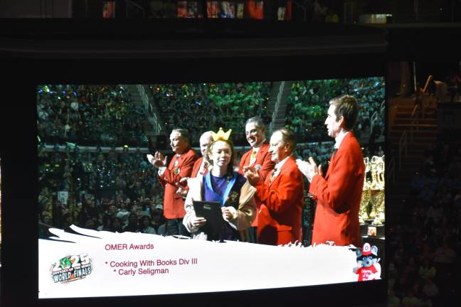 Goshen High wins Odyssey of Mind world championships In addition to winning the championships with her team, Goshen High School’s Carly Seligman was one of three amongst thousands of world championship contestants to win an “Omer” Award.