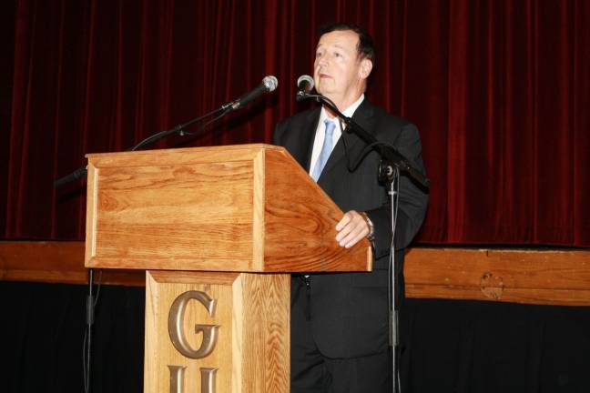 Goshen schools celebrate opening day Superintendent Daniel Connor welcomes the faculty and staff to another school year.