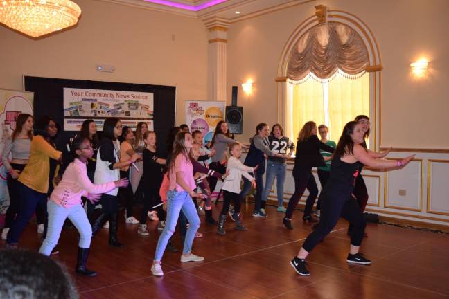 Fight like a girl on Oct. 20 Local girls participating in Jessica Papasidero's Zumba demo at last year's event.