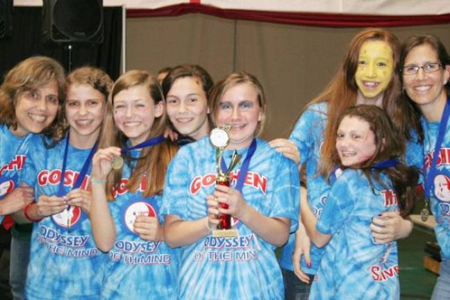 C.J. Hooker wins first in state's Odyssey competition C.J. Hooker School's “Odyssey Angels” team will compete at the World Finals after their first-place state win in Binghamton on March 31. From left" Coach Beth Laskoski, Kate Laskoski, Reilly Miller, Mackenzie Kurek, Kelly Fellenzer, Darcy McDowell, Abigail Lewis and Coach Kathy Kurek.