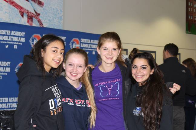 Friends' devotion to Alyssa Barberi transcends time Devoted friends (from left): Mariela Fuentes, Elise Bukowski, Kathryn Jankelunas and Amanda Almodovar (Photo by Ginny Privitar)