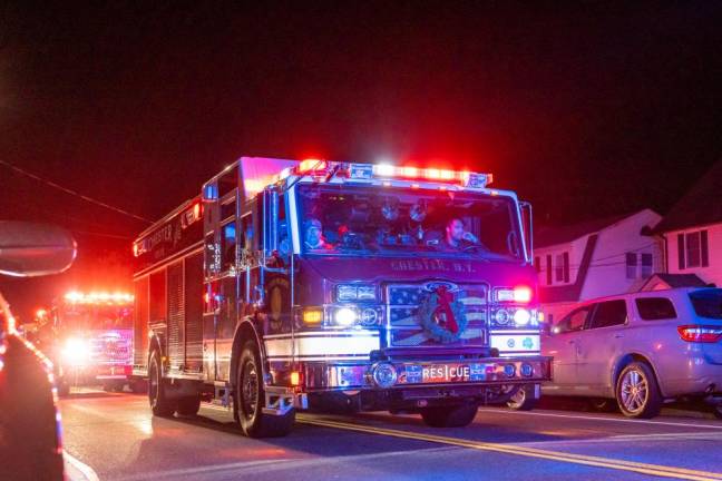 Holiday Light Parade in Chester, NY. Photos by Sammie Finch