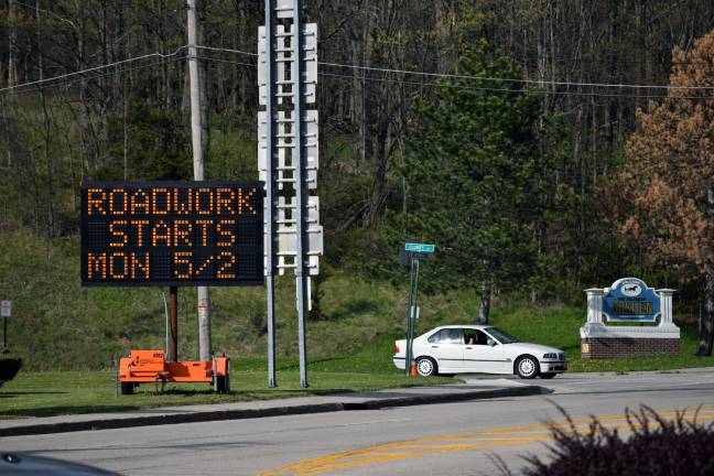 What's with all the traffic cones? The repaving of Route 207 will occur from 7 p.m. to 6 a.m. weekdays.