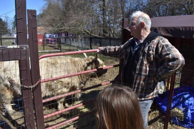 Sanctuary sues local SPCA for return of 45 seized animals A volunteer feeds Blondie the Highland cow at Noah’s Park on a recent Sunday. Blondie was nearly seized in 2022 along with 45 other animals for alleged neglect, when the sanctuary owners’ lawyer showed up and intervened.