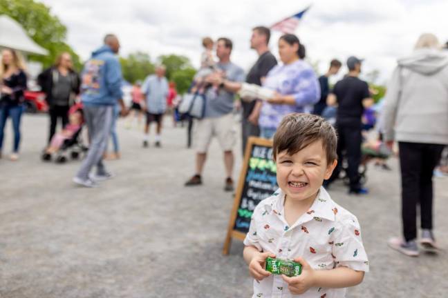 AJ Schmitt, 3, of Chester at the 2023 Goshen Car Show. Photos by Sammie Finch