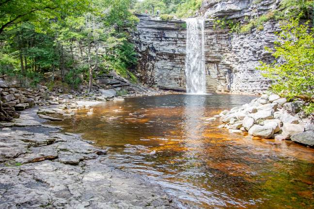 Make a splash at these local lakes, beaches and pools Awosting Falls at Minnewaska State Park Preserve in Rochester, NY.