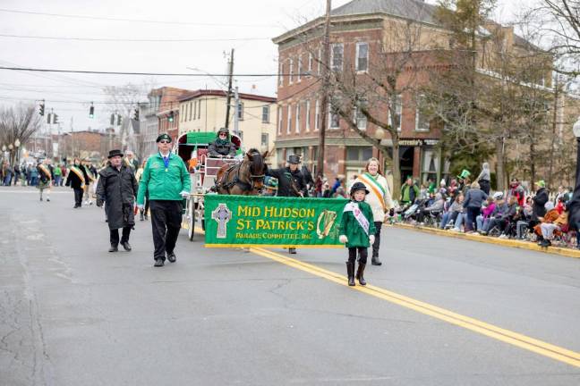 The Mid Hudson St. Patrick’s Day Committee marched in the Mid Hudson St. Patrick’s Day Parade in Goshen on March 10, 2024. Photo by Sammie Finch