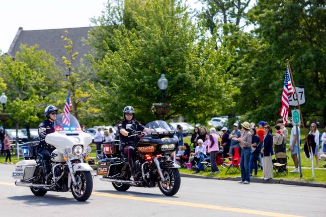 Goshen Supports the Fallen Motorcycle patrol